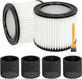 2 Pack 90398 Replacement Filter Compatible with Shop Vac 903-98 90398 9039800 903-98-00 Type AA Cartridge Vacuum Filter Fits Most Shop Vac 4 Gallon and Less Wet/Dry Vacuum