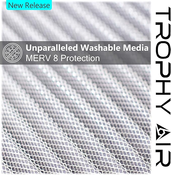 14x20x1 | Trophy Air | Merv 8 | Washable Furnace Filter | Lifetime HVAC & Furnace Air Filter | Washable Electrostatic | High Dust Holding Capacity | Premium Quality Aluminum