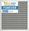 18x18x1 HVAC Furnace Air Filter, Lasts a Lifetime, Washable, the Last HVAC Filter You Will Ever Buy, Breathe Safely at Home or in the Office,Merv 8(Actual Size:17.5x17.5x0.82 Inch)