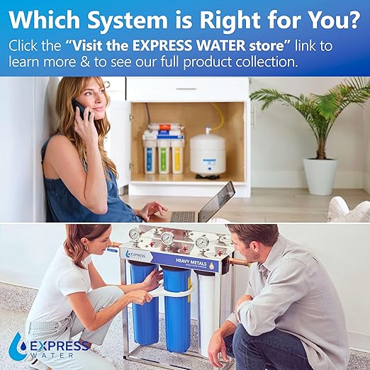 Whole Home Water Filter System| ANTI-SCALE | 3 Stage Water Purifier Whole Home, Top-Tier Anti-Scale Filter Specially Designed to Prevent Scale Build-Up, Protects Appliances, No More Descaler Solution