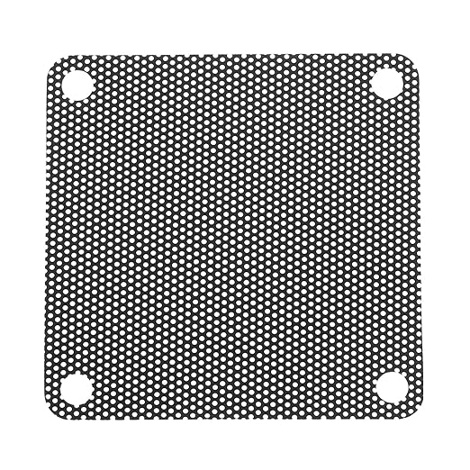 MECCANIXITY 20PCS PC Dust Filter, 60mmx60mm PVC Computer Case Cooler Dustproof Mesh Cover Fan Grills for Computer Chassis Speaker, Black