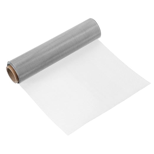 uxcell 120 Mesh 79" x 10" Woven Wire Mesh, 316 Stainless Steel Air Vent Filter Screen, Window Screen Mesh for DIY Projects Vents Cover Filtration Animals Fence