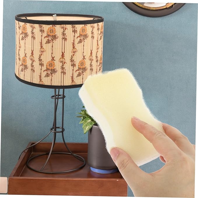 1set Cleaning Dry Eraser Removal Lamp Shade Cleaner Sponges for Cleaning Lampshade Shade Dry Cleaning Lampshades Soot White 15pcs