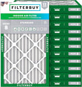 Filterbuy 12x20x2 Air Filter MERV 8 Essential Dust & Allergy Defense (12-Pack), Electrostatic Pleated HVAC AC Furnace Filters Replacement, Made in USA (Actual Size: 11.50 x 19.50 x 1.75)