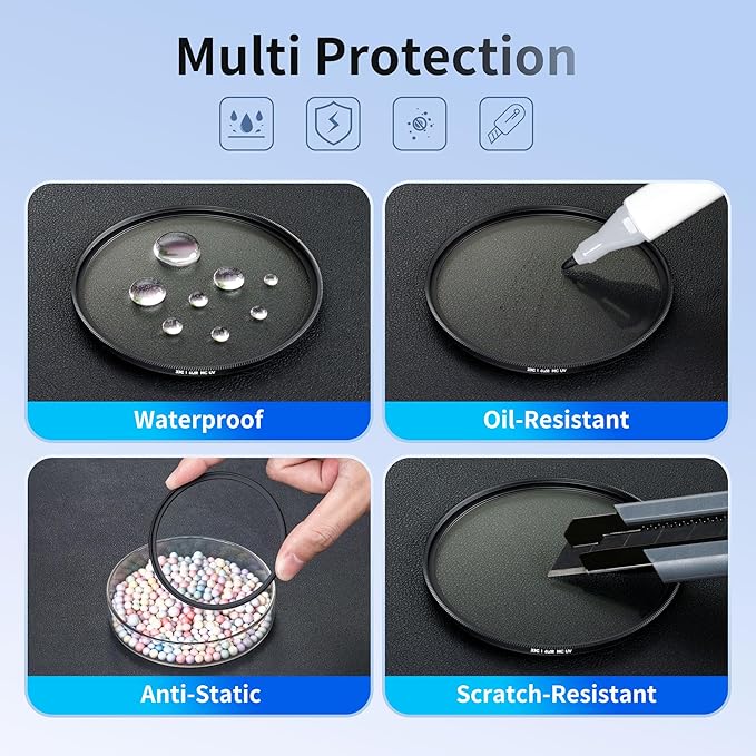 JJC 43mm Ultra Low Reflectivity UV Lens Protection Filter with 44 Multi-Coated, Waterproof Oil-Proof Scratch Resistant HD Camera Lens Filter