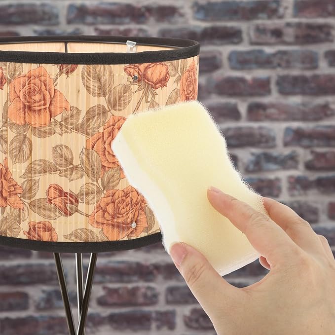 Mipcase 15pcs Lampshade Cleaning Sponges Dry Cleaning Fabric Cleaner Reusable Sponge Set for Dust Ash Pet Hair Removal on Curtains and Lampshades