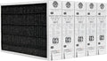 Lennox Healthy Climate X6672 16x25x5 Healthy Climate Carbon-Clean MERV 16 Filter Bundle with Same Day Supply Filter Change Reminder Magnet (5-Pack)
