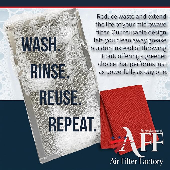 Air Filter Factory Grease Filter S99010301, 99010301 Replacement For Broan Range Hood Aluminum Mesh Grease Vent Filter 11-7/8" X 20-11/32" X 3/8"
