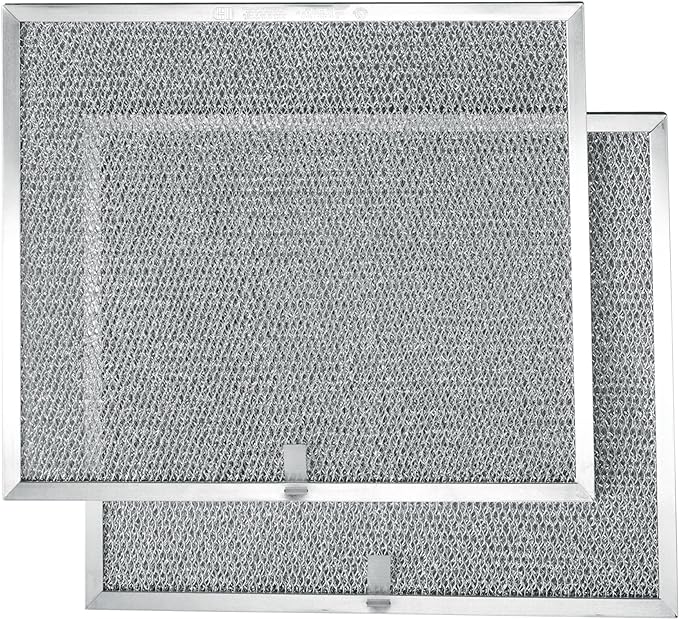 Broan BPS1FA30 Replacement Filters for QS1 and WS1 30” Range Hoods, Aluminum, 11.8" x 14.3" x 0.37" (L x W x H), 2-Pack