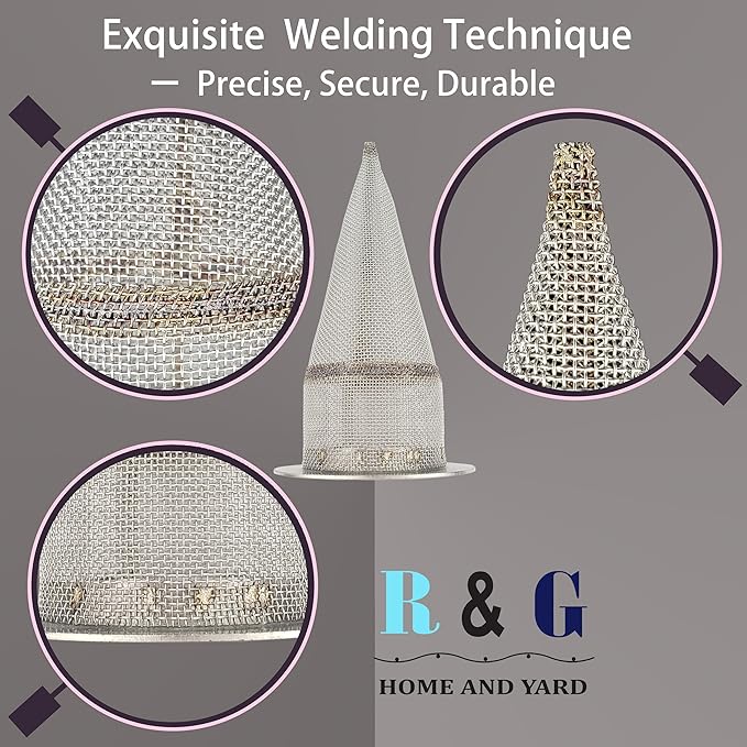 1 PC-Cone-Type Stainless Steel Spark Arrestor Screen 1.625”