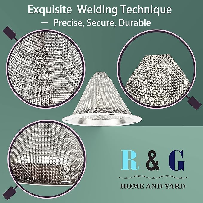 2 PCS-Cone-Type Spark Arrestor Screen 2.8”