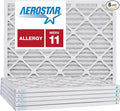Aerostar 8x18x1 MERV 11, Pleated Air Filter, 8x18x1, Box of 6, Made in the USA