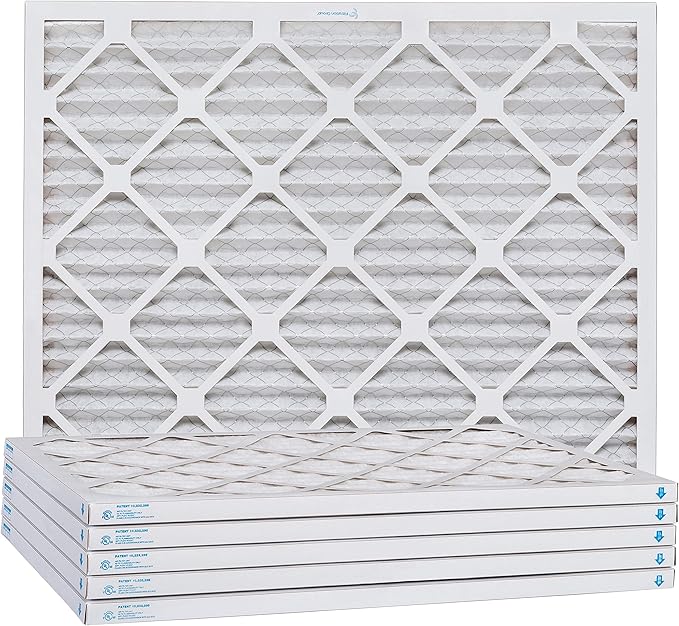 Aerostar 8x14x1 MERV 13, Pleated Air Filter, 8x14x1, Box of 6, Made in the USA