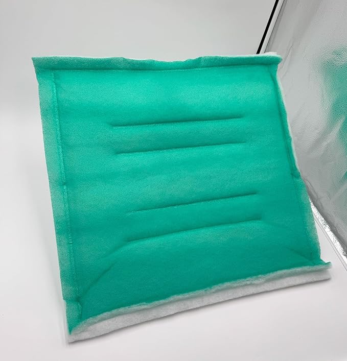 Paint Booth Intake Air Filter Panel, Crossdraft Spray Booth Filter Pad (20/case, 24" x 24")