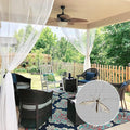 RYB HOME 2 Panels Garden Netting Size Adjustable Porch Screen Mesh Outdoor Curtains Lightweight Mosquito Curtains for Patio Gazebo Pool Hut Bug Netting, White, 118 inches Wide x 120 inches Long