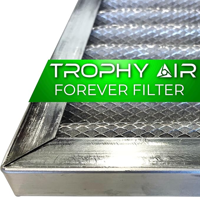 14x20x1 | Trophy Air | Merv 8 | Washable Furnace Filter | Lifetime HVAC & Furnace Air Filter | Washable Electrostatic | High Dust Holding Capacity | Premium Quality Aluminum