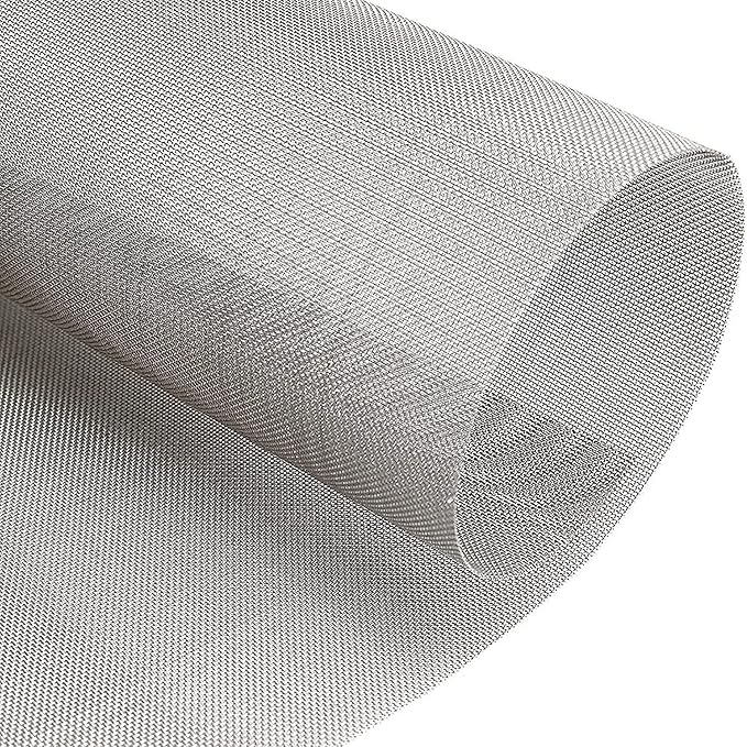 Stainless Steel Woven Wire Mesh Window Screen Mesh, Stainless Steel Woven Wire, 16 Rodent Proof Insect Screen, for DIY, Vent, Filter, Window Garden
